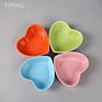 Dessert Bowl Heart Shaped Dish Small Ceramic Sauce Dish
