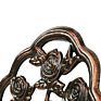 Die Cast Aluminum Table Chair Group in Brown/White 6-Colors Available Outdoor Balcony Furniture Rose Flower Design