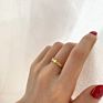 Different Size Vacuum Plating Stainless Steel Sequin Linked Circle Rings Titanium Steel Irregular Geometric round Chain Ring