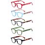 Different Styles Color Plastic Reading Glasses round Frame Readers for Women Men