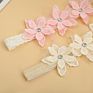 Direct Korean Children's Hair Accessories Girl Lace Flower Solid Colors Hair Band