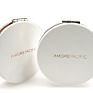 Direct White Gold Logo Pocket Mirror Cosmetic Compact Mirror Mini