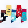 Directly Cow Pig Animals Patterned Socks Cartoon Colorful Happy Socks for Men