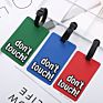 Don't Touch My Luggage Letters Print Luggage Tag T Soft Pvc Airplane Card Travel Baggage Tag