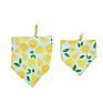 Donut Fruit Pattern Pet Dog Scarf Bibs Triangle Bandana for Dog Pet Puppy
