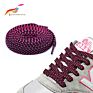 Double Layer Multi Color Flat Braid Two Toned Polyester Shoelaces for Jogging Shoes