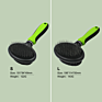 Double Sided Slicker and Bristle Brush Dog Cat Hair Grooming Tool