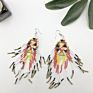 Dream Catcher Bead Earrings Dangle for Women"Japan Seed Bead" Girls Hypoallergenic Beaded Native American
