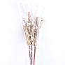 Dried Artificial Flower Okra Use Natural Bouquet Warm Preserved Long Lasting for Diy Wedding Colorful Decorative Flower