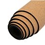 Dropshipping Travel anti Slip Patterned Foldable 1Mm Organic Eco-Friendly Natural Rubber Cork Yoga Mat