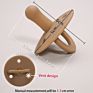 Eco-Friendly Baby Silicone Wooden Bead Dummy Pacifier Chain Baby Pacifier Chain Prevention