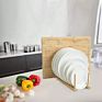 Eco-Friendly Kitchen Bamboo Dish Drying Rack with 8 Slots Plate