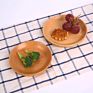 Eco-Friendly Reusable Dinner Bamboo Cutlery round Wooden Bamboo Plate