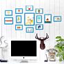 Eco-Friendly Six Pictures Photo Frames Attracted on the Fridge