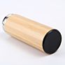 Eco Friendly Bamboo Wood Travel Coffee Cups Stainless Steel Tea Tumbler Bamboo Water Bottle Travel Coffee Mug with Infuser