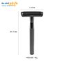 Eco Friendly Double Edge Shaving Men Safety Razor Black Reusable Metal Razor