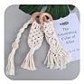 Eco Woven Braided String Cotton Rope Crochet Macrame Baby Teether Crochet Pacifier Chain Baby Teethers