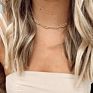 Emanco Cuban Paperclip Link Chain Choker Necklace Women Jewelry Steel Stainless Steel Necklaces