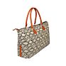 Embroidery Weekender Bag Customized Canvas Monogrammed Snakeskin Print Travel Duffle Bag with Pad