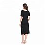 Emotion Moms Soft Modal Stretch Short Sleeve Pregnant Dress Maternity Clothes Big Size Dress for Pregnancy Women