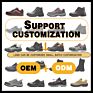 En20345 Mining Work Steel Toe Cap Customized Leather Half Knee S3 Long Cowboy Goodyear Welt Safety Boots for Men