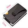 Epsilon Ultra Minimalist Wallet Carbon Fiber Rfid Blocking Card Holder Elastic Webbing Wallet Money Clip Kartenetui Rfid