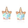 European and America Sell Children's Accessories Unicorn Cat Love-Heart Rainbow Earrings