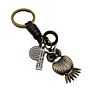 European and American -Selling Alloy Owl Keychain