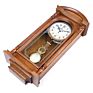 European Battery Operated Antique Grandfather Wall Mounted Wood Vintage Pendulum Wall Clock