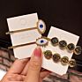 European Style Hair Accessories Gothic Style Retro Rose Hairpins Girls Evil Eyes Alloy Hair Pin