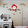 European Style Lovely Birds Decorate Metal Wall Clock