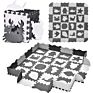 Eva Foam Puzzle Mat Baby Play Mat with Shape Match Cute Animal Fence and Floor Foam Tiles
