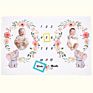 Extra Soft Thick Double Layer Printing 1 to 12 Months Flannel Fleece Unicorn Newborn Baby Monthly Milestone Blanket