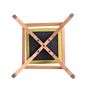 Fabric Dining Chair Wood Legs Stool Comfortable Fabric Stool Bar Stool