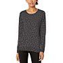 Fall Cotton Cable Knit Leopard Print Sweater Crew Neck Women Pullover