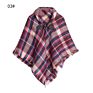 Fall Mommy and Me Kids Buffalo Plaid Blanket Cashmere Scarf for Girls Children