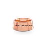 Fancy Dog Bowl Mesh Cutting Designer Copper Stand with Steel Feeding Cup Pet Tub for Pet Animals Feeding Pet Bowls