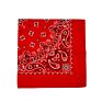 Fanni 22X22 Inches Paisley Bandana Headband Multifunction Cotton Square Face Covering Bandana Handkerchief Scarfs