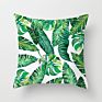 Fashionable Tropical Plant Polyester Hugging Pillow Case Office Fabric Sofa Cushion Cover Home Peach Skin Pillow Case