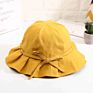 Female Cute Bow Art Hat Fisherman Hat Spring and Sunscreen Sun Hat