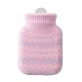 Ff202839-Plush Fabric Soft Silicone Water Bottle Bag Microwave Cute Knitted Cover Cold