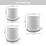 Fine-Price White Modern Nordic Planter round Shape Ceramic Planter for Indoor and Outdoor