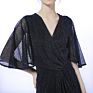 Flare Sleeve Chiffon Evening Maxi Dress plus Size Women Party Long Dress Gown Clothes Formal Long Slim Elegant Dress