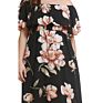 Floral Print off Shoulder a Line Bodycon Dress for Women