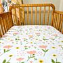 Floral Printed Organic Muslin Baby Bed Cotton Crib Sheets
