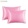 Flourish Bedsure Satin Pillowcase for Hair and Skin Queen Pillowcase 2 Pack 20X30 Inches - Satin Pillow Cases