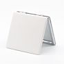 Foldable round Heart Makeup Mirror Monogram Leather Pocket Mirror