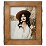 Frame with Bark Edges Used for Desktop or Wall Displays Natural Brown Rustic Wooden Photo Frame