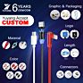 Free Sample Fast Charging Braided Magnetic 3 in 1 Mobile Data Cable