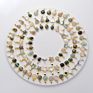 Free Sample Jewellery 18K Gold Plated Oval Gemstone Charm Necklaces for Women Jewellery